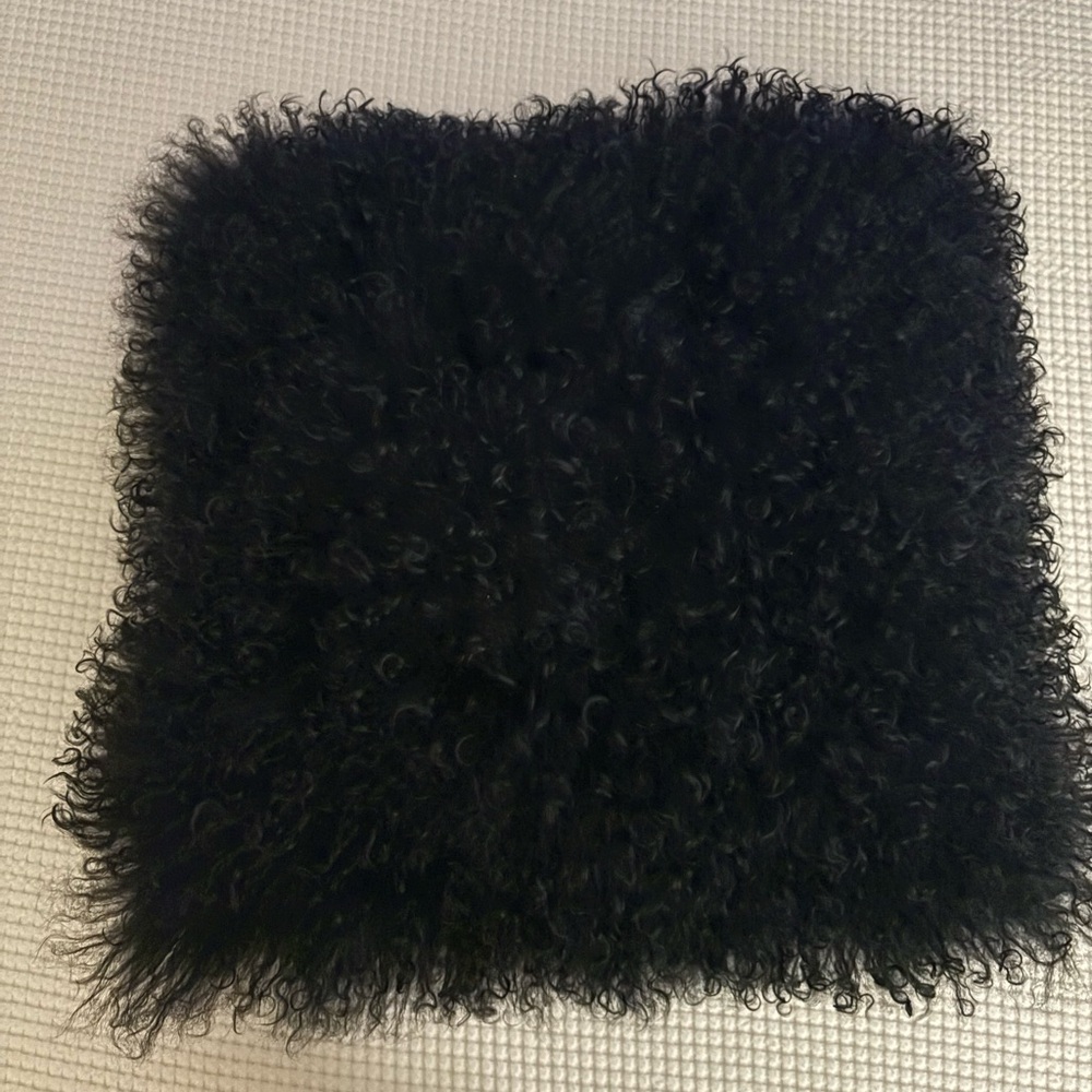 Real fur pillow